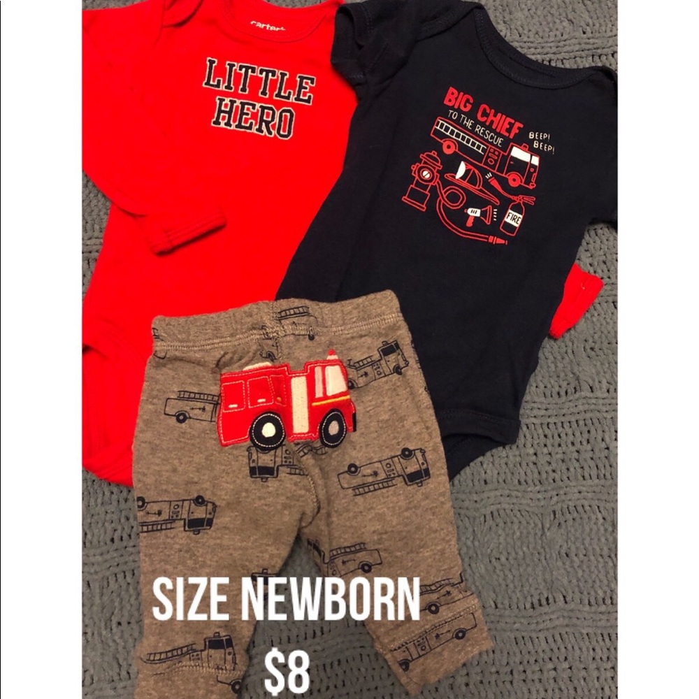 Baby firefighter sweatsuit